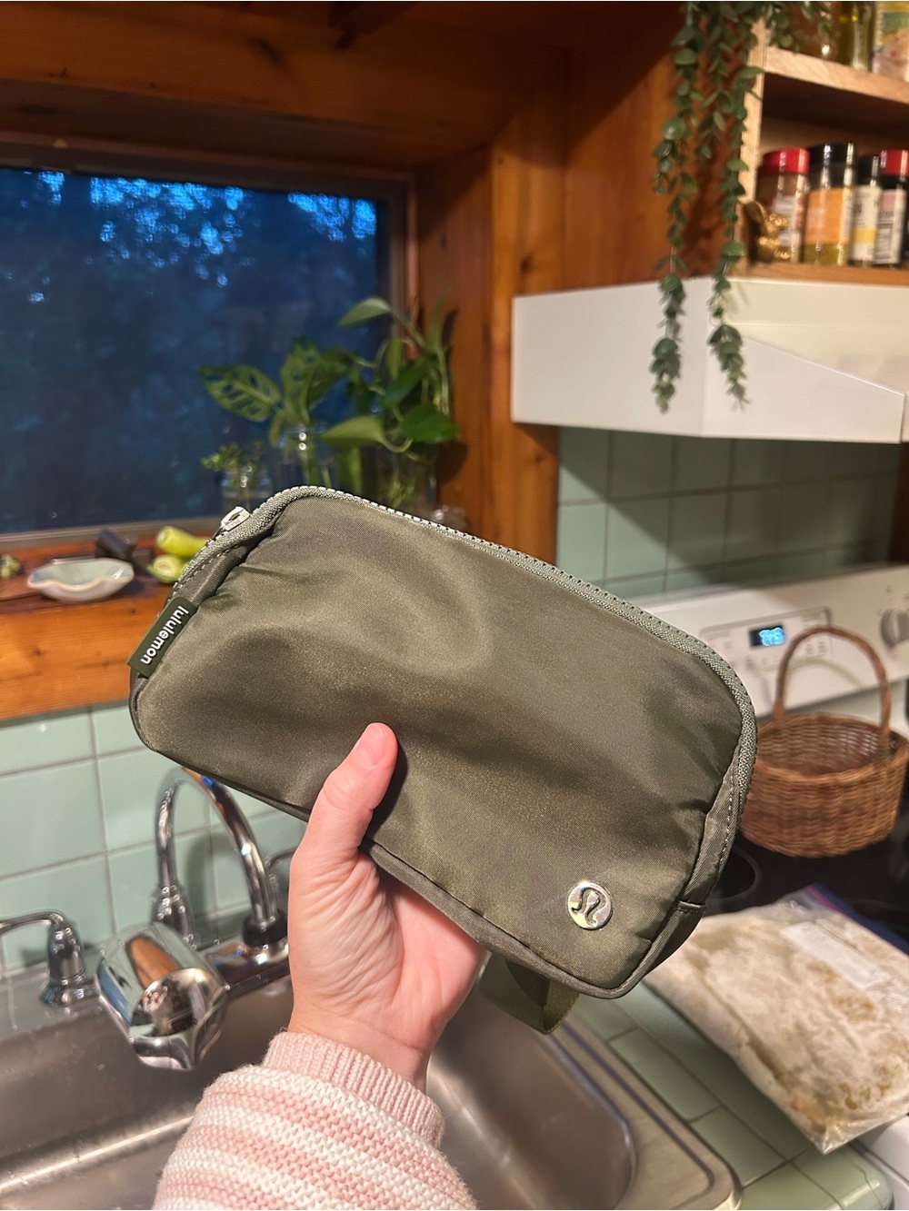 lululemon athletica Olive Green Toiletry Pouch